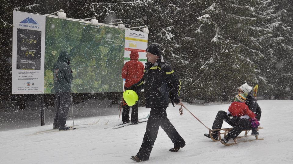 Infotabule s 32km běžeckými trasami