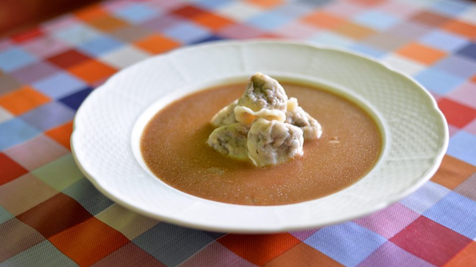 Houbová ouška s polévkou Marie Křížkové