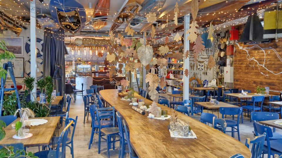 Wroclaw - Odra centrum kavárna | foto: Václav Müller, Český rozhlas Wroclaw - Odra centrum kavárna