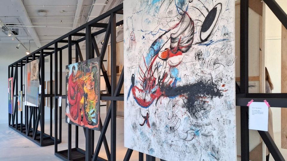 Výstava Tušení nespatřeného v Galerii Magnus Art | foto: Sabina Vosecká, Český rozhlas Výstava Tušení nespatřeného v Galerii Magnus Art