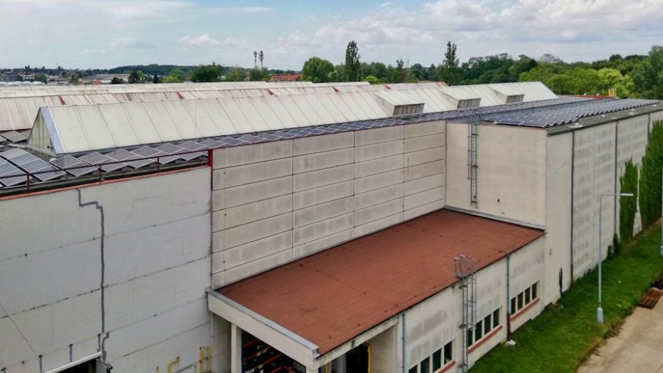 Fotovoltaická elektrárna v areálu Pražské strojírny