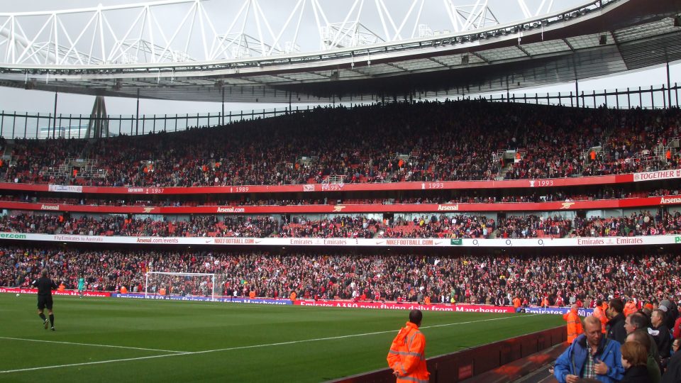 Tady hrál za londýnský Arsenal i Tomáš Rosický - Emirates Stadium