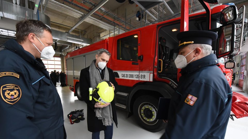 Otevření nové hasičské stanice v Holešovicích