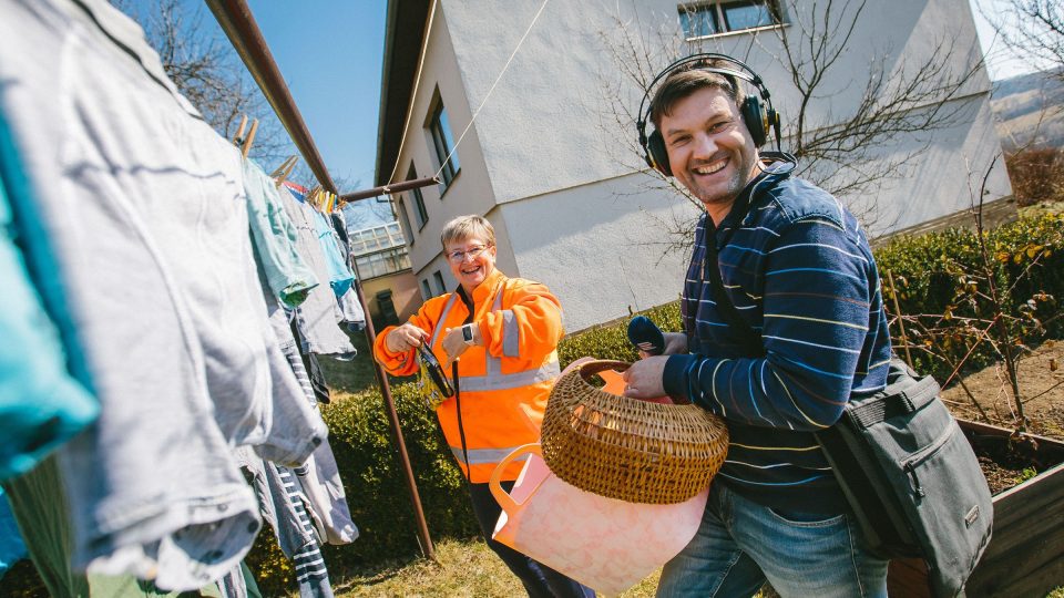 Jana Špaňhelová a moderátor Patrik Rozehnal