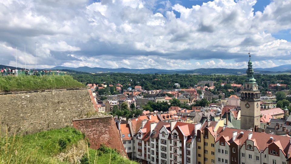 Kladská pevnost nad městem Kladsko