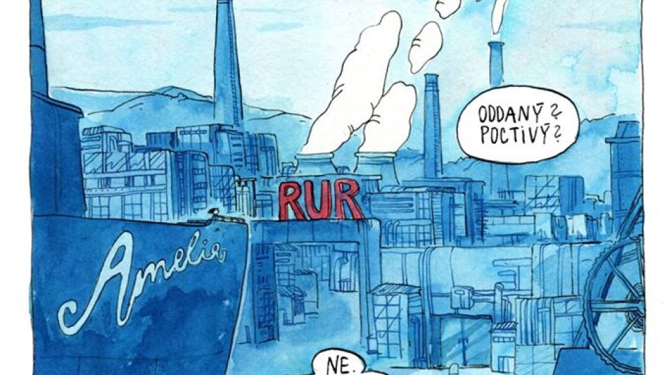 Nakladatelství Argo jako poctu Karlu Čapkovi připravuje komiksovou adaptaci R.U.R v podání Kateřiny Čupové