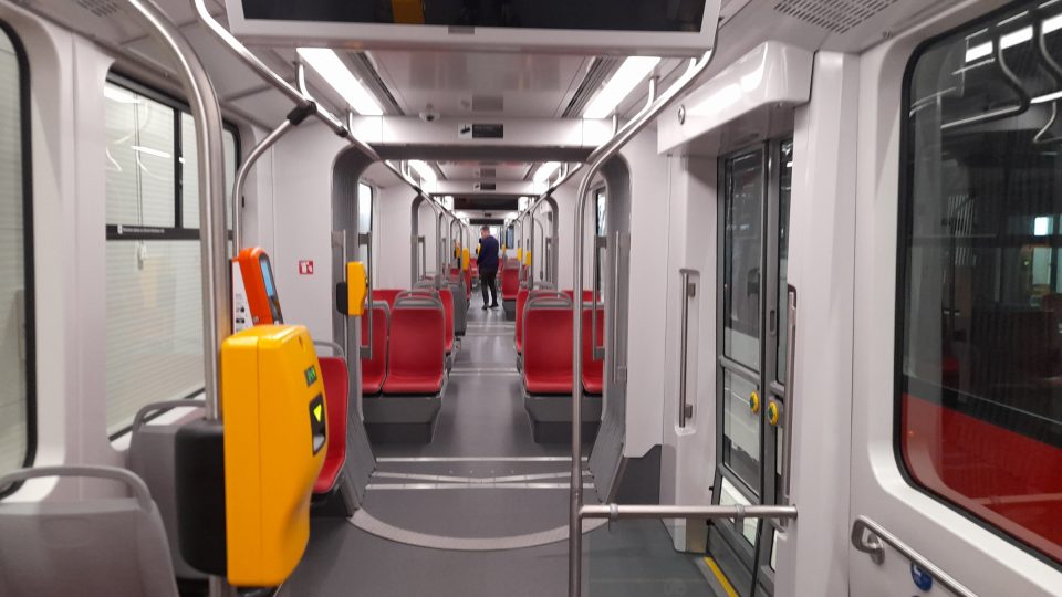 Tramvaj Škoda 52T | foto: Kryštof Jiřík, Český rozhlas Tramvaj Škoda 52T
