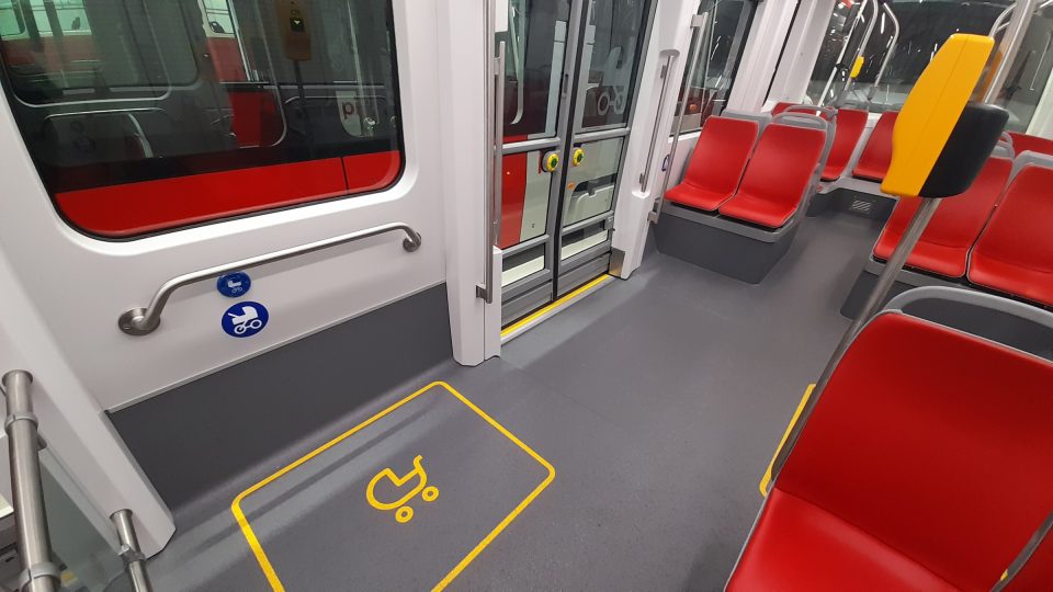 Tramvaj Škoda 52T | foto: Kryštof Jiřík, Český rozhlas Tramvaj Škoda 52T