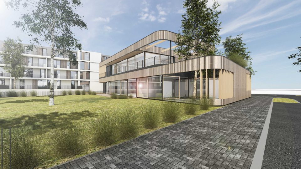 Soukromá firma Nový Zeleneč chce stavět bytové domy v nové obci v současném moderním bytovém trendu