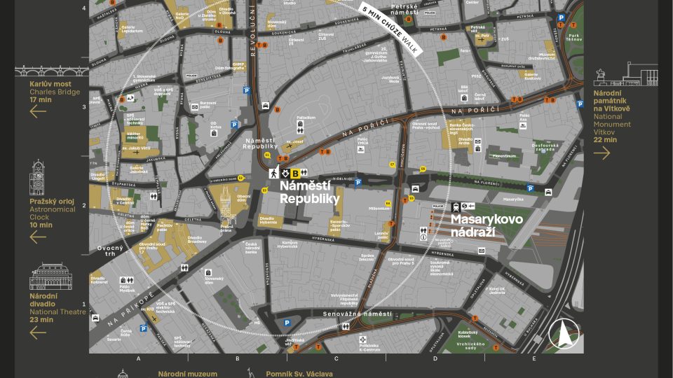 Návrh nových map pro lepší orientaci v Praze