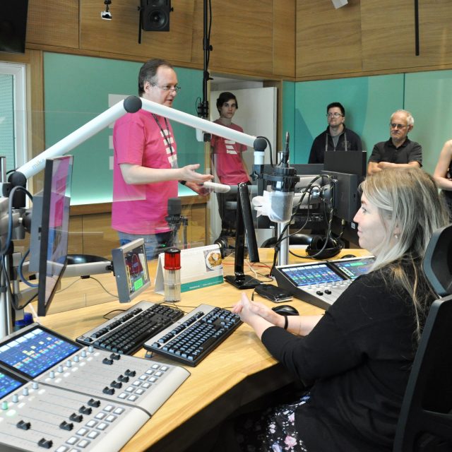 Den otevřených dveří ve studiu Českého rozhlasu Region | foto: Klára Škodová,  Český rozhlas