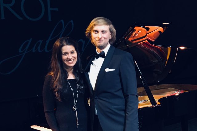 Pavla Kindernayová a pianista Ivo Kahánek | foto: Pavla Kindernayová,  Český rozhlas