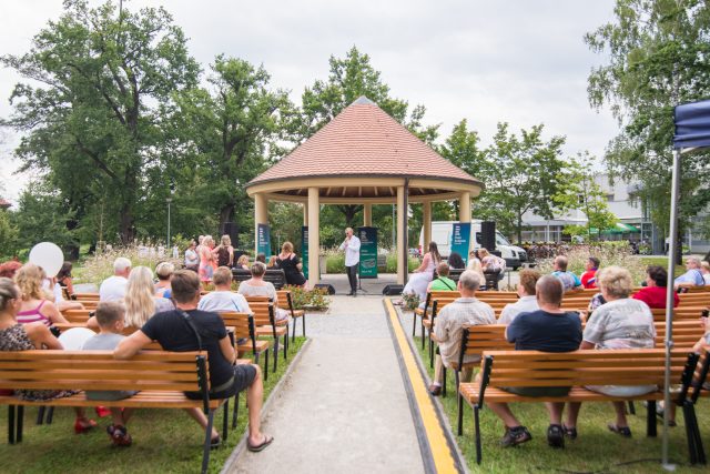 Lázeňský altán u Bertiných lázní byly centrem Léta v lázních v Třeboni