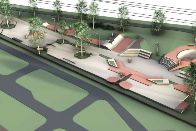 Vizualizace volnočasového parku pro skateboardisty a koloběžkáře v Bohnicích | foto: MČ Praha 8
