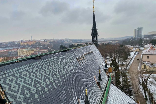 Střecha baziliky svatého Petra a Pavla na Vyšehradě | foto: Mikuláš Vochozka,  Český rozhlas