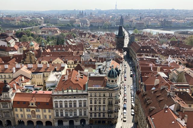 Výhled z Městské věže u kostela svatého Mikuláše | foto: Kristýna Vašíčková,  Český rozhlas