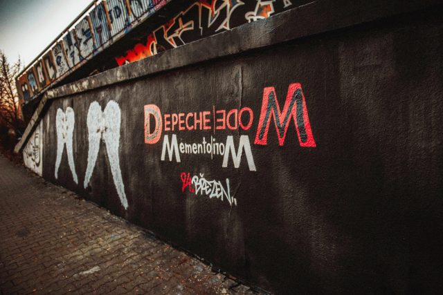 Murál s vizuálem obalu desky Depeche Mode | foto: Sony Music