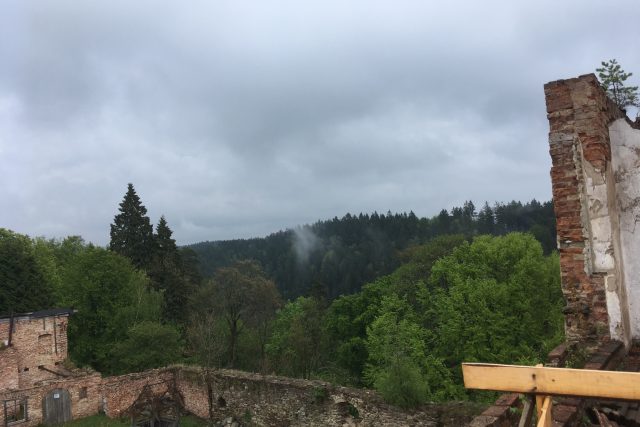 Hartenberg je ukryt v lese | foto: Jana Strejčková,  Český rozhlas