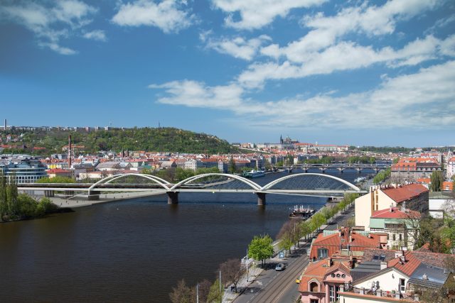 Vizualizace budoucí podoby mostu na pražské Výtoni | foto: Správa železnic